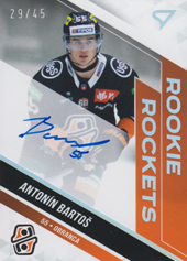 Bartoš Antonín 22-23 Tipos Extraliga Rookie Rockets Auto #RRS-AB