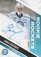 Beržinec Juraj 22-23 Tipos Extraliga Rookie Rockets Auto #RRS-JB