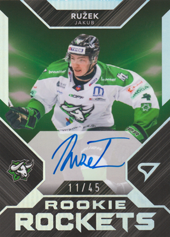 Ružek Jakub 23-24 Tipos Extraliga Rookie Rockets Auto #RRS-JR