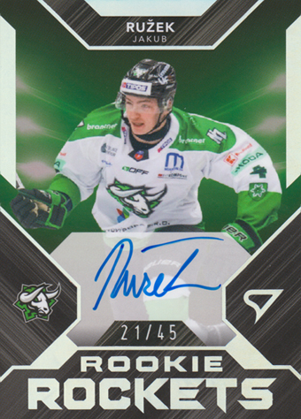Ružek Jakub 23-24 Tipos Extraliga Rookie Rockets Auto #RRS-JR