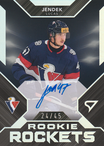 Jendek Lucas 23-24 Tipos Extraliga Rookie Rockets Auto #RRS-LJ