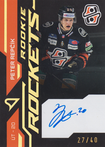 Repčík Peter 24-25 Tipos Extraliga Rookie Rockets Gold Auto #RRS-PR