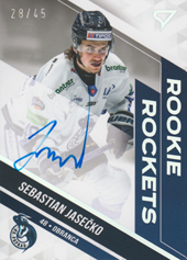 Jasečko Sebastian 22-23 Tipos Extraliga Rookie Rockets Auto #RRS-SJ