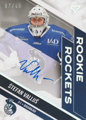 Valluš Štefan 22-23 Tipos Extraliga Rookie Rockets Auto #RRS-SV