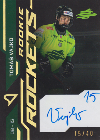 Vajko Tomáš 24-25 Tipos Extraliga Rookie Rockets Gold Auto #RRS-JV