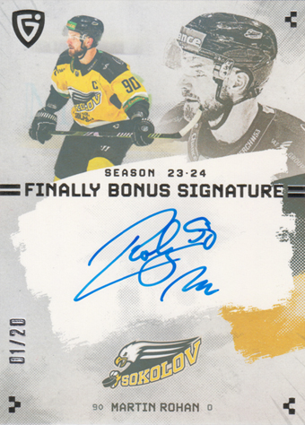 Rohan Martin 23-24 GOAL Cards Finally Bonus Signature Silver #S-SO2