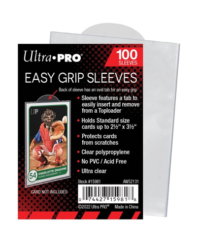 Balení 100 sleevů UltraPro Easy Grip Sleeves