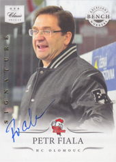 Fiala Petr 14-15 OFS Classic Signature Bonus Card Excellent Bench Workers #27