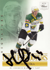 Hruška David 14-15 OFS Classic Signature Bonus Card Unique Shooters #26