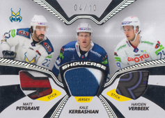 Petgrave Kerbashian Verbeek 23-24 Tipos Extraliga Showcase Memorabilia #SC-PKV