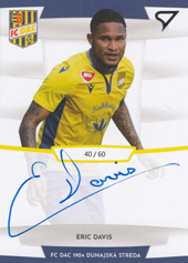 Davis Eric 19-20 Futbalové Slovensko Slovnaft Cup Autograph #SA04