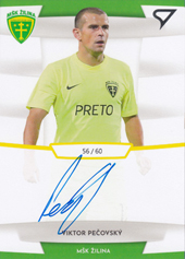 Pečovský Viktor 19-20 Futbalové Slovensko Slovnaft Cup Autograph #SA11