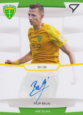 Balaj Filip 19-20 Futbalové Slovensko Slovnaft Cup Autograph #SA12