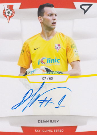 Iliev Dejan 19-20 Futbalové Slovensko Slovnaft Cup Autograph #SA16