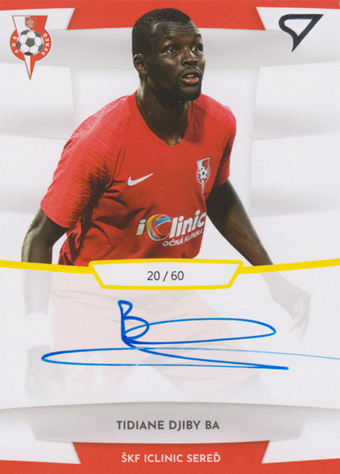 Ba Tidiane Djiby 19-20 Futbalové Slovensko Slovnaft Cup Autograph #SA17
