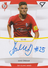 Špehar Dino 19-20 Futbalové Slovensko Slovnaft Cup Autograph #SA18