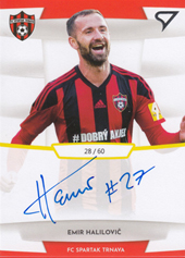 Halilović Emir 19-20 Futbalové Slovensko Slovnaft Cup Autograph #SA21