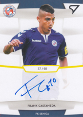 Castañeda Frank 19-20 Futbalové Slovensko Slovnaft Cup Autograph #SA24