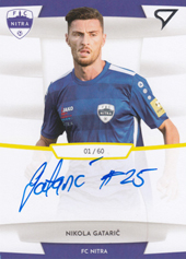 Gatarić Nikola 19-20 Futbalové Slovensko Slovnaft Cup Autograph #SA27
