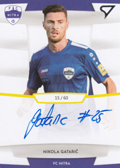 Gatarić Nikola 19-20 Futbalové Slovensko Slovnaft Cup Autograph #SA27