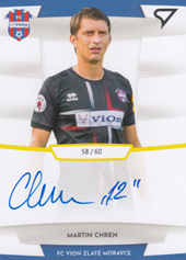 Chren Martin 19-20 Futbalové Slovensko Slovnaft Cup Autograph #SA28