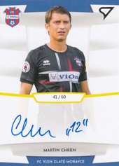 Chren Martin 19-20 Futbalové Slovensko Slovnaft Cup Autograph #SA28