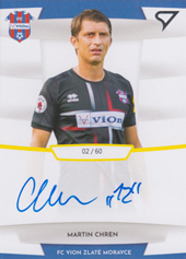 Chren Martin 19-20 Futbalové Slovensko Slovnaft Cup Autograph #SA28