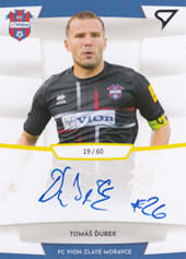 Ďubek Tomáš 19-20 Futbalové Slovensko Slovnaft Cup Autograph #SA29