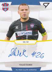 Ďubek Tomáš 19-20 Futbalové Slovensko Slovnaft Cup Autograph #SA29