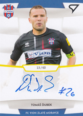 Ďubek Tomáš 19-20 Futbalové Slovensko Slovnaft Cup Autograph #SA29