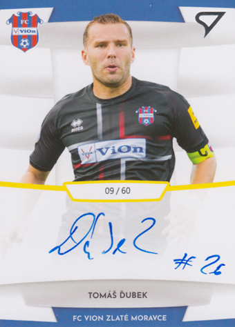 Ďubek Tomáš 19-20 Futbalové Slovensko Slovnaft Cup Autograph #SA29