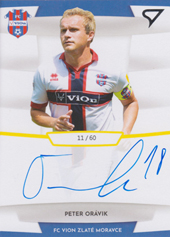 Orávik Peter 19-20 Futbalové Slovensko Slovnaft Cup Autograph #SA30