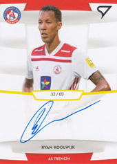 Koolwijk Ryan 19-20 Futbalové Slovensko Slovnaft Cup Autograph #SA32