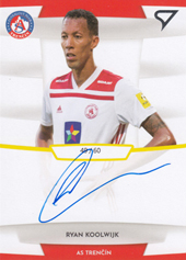 Koolwijk Ryan 19-20 Futbalové Slovensko Slovnaft Cup Autograph #SA32