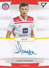 Ćataković Hamza 19-20 Futbalové Slovensko Slovnaft Cup Autograph #SA33