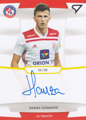 Ćataković Hamza 19-20 Futbalové Slovensko Slovnaft Cup Autograph #SA33