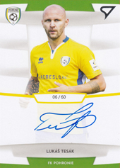Tesák Lukáš 19-20 Futbalové Slovensko Slovnaft Cup Autograph #SA34