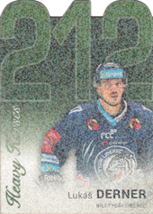 Derner Lukáš 17-18 OFS Classic Statistics Die Cut Heavy Horses Rainbow Dotted #HH-4