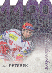 Peterek Jan 17-18 OFS Classic Statistics Die Cut Hardworkers Rainbow Dotted #HW-4