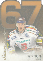 Ton Petr 17-18 OFS Classic Statistics Die Cut Season Leaders Rainbow #SL-13