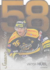 Hübl Viktor 17-18 OFS Classic Statistics Die Cut Season Leaders Rainbow #SL-19