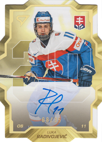 Radivojevič Luka 2024 Hokejové Slovensko Team 20 Auto #SDS-LR
