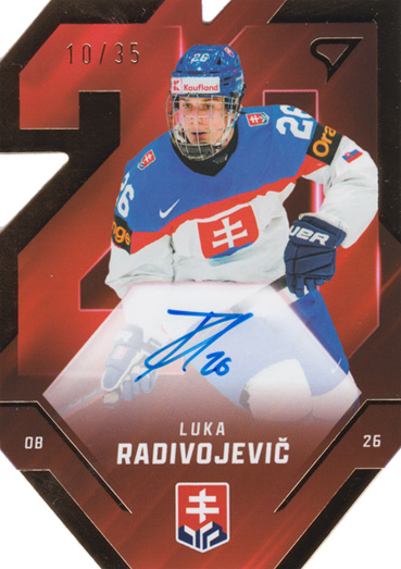 Radivojevič Luka 2025 Hokejové Slovensko Team 20 Auto #SDS-LR