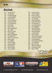 Dotisk 07-08 OFS Plus Seznamy Dotisk #S19