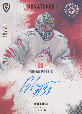 Petrík Roman 24-25 GOAL Cards Maxa liga Signatures Gold #S-FM1