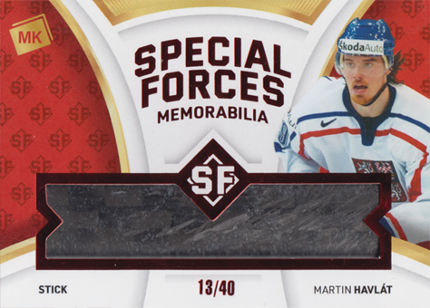 Havlát Martin 2022 MK Reprezentace Special Forces Memorabilia Red #SFMS-3