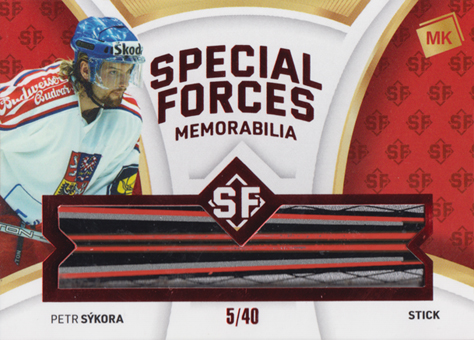Sýkora Petr 2022 MK Reprezentace Special Forces Memorabilia Red #SFMS-8