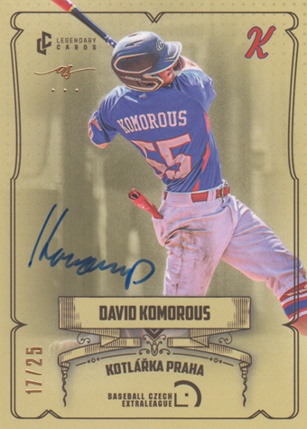 Komorous David 2024 LC Czech Baseball Extraleague Signature #56