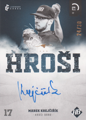 Krejčiřík Marek 2022 LC Czech Baseball Extraleague Signature #58