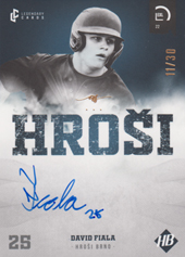 Fiala David 2022 LC Czech Baseball Extraleague Signature #61